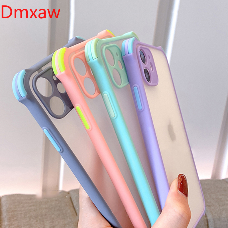 Ốp lưng màu xỉn chống sốc cho Xiaomi Redmi 9A 9i 9C 9 Prime Note 9 9s 9 Pro