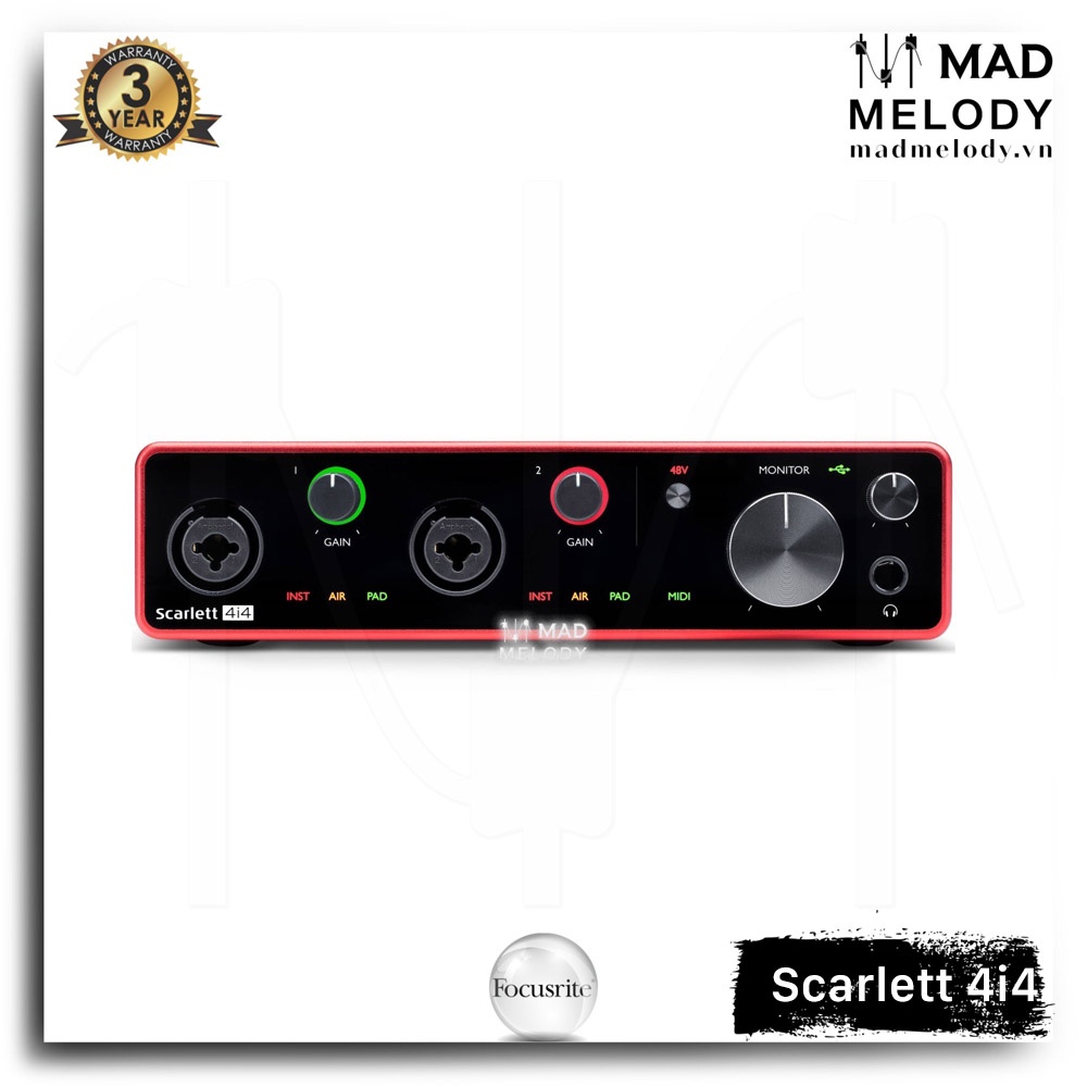 Focusrite Scarlett 4i4 USB Audio Interface