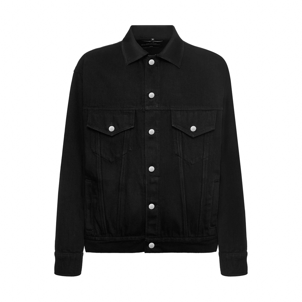 Áo Khoác Jean Màu Đen Dimor