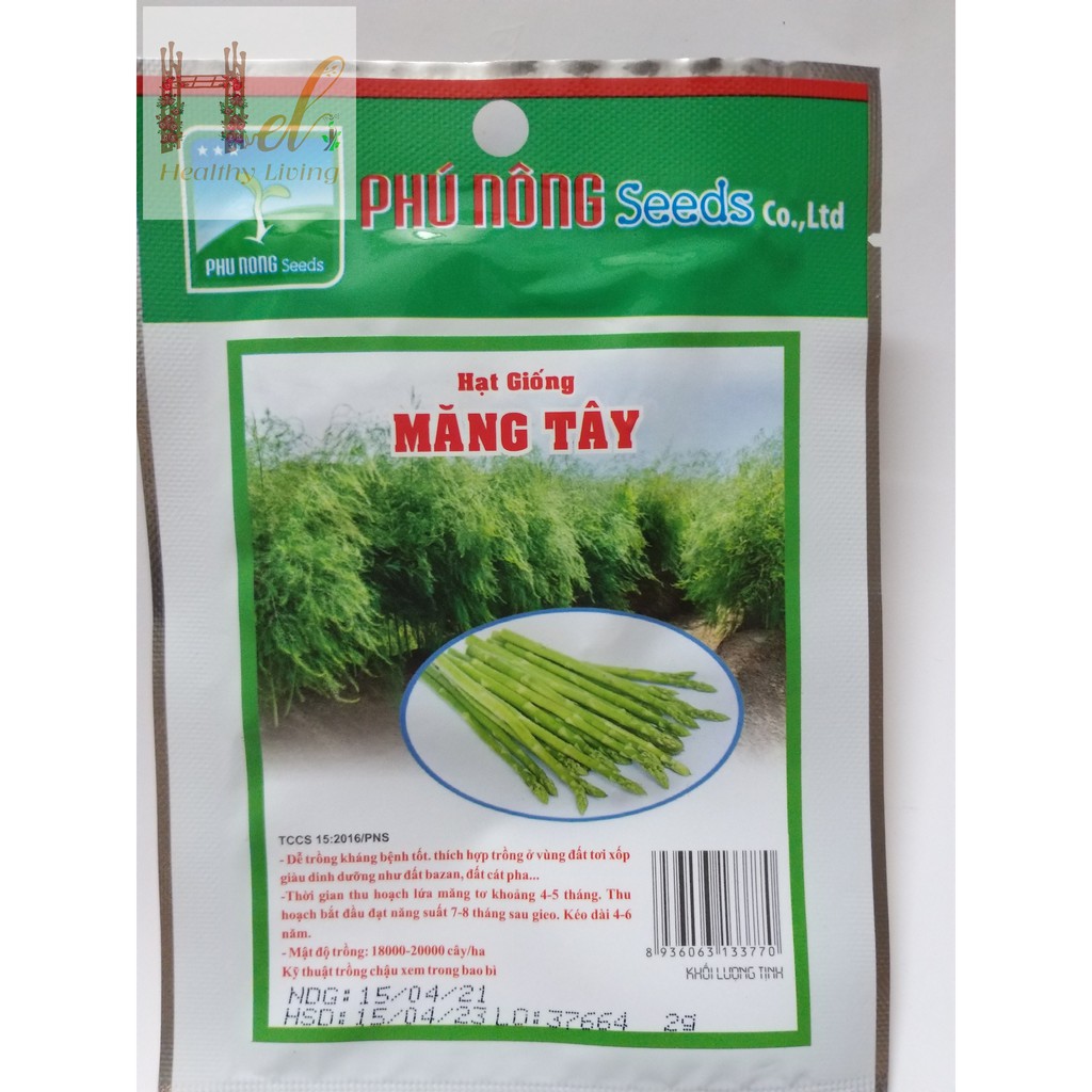 PN - Hạt Giống Măng Tây F1 Hạt Năng Suất Cao - Trồng Rau Xanh Rau Sạch Bằng Đất Sạch, Mùn Dừa Và Phân Bón Hữu Cơ