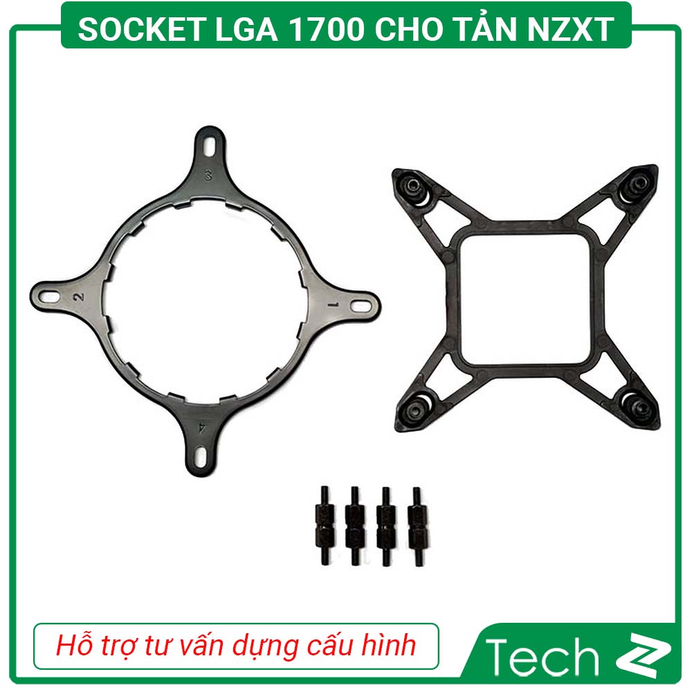 Gông socket LGA 1700 cho tản nước NZXT với CPU Intel 12th + 13th