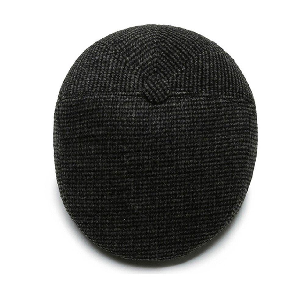 NICKOLAS Mũ Len Chống Gió Giữ Ấm Tai Họa Tiết Sọc Caro Thời Trang Mùa Đông