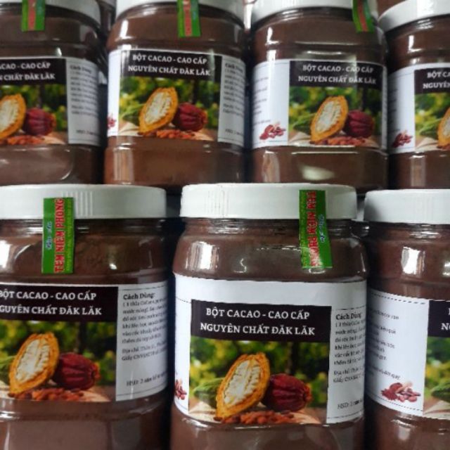 [ Hàng xịn bao test ] Bột cacao đắng nguyên chất giảm cân hộp 500g