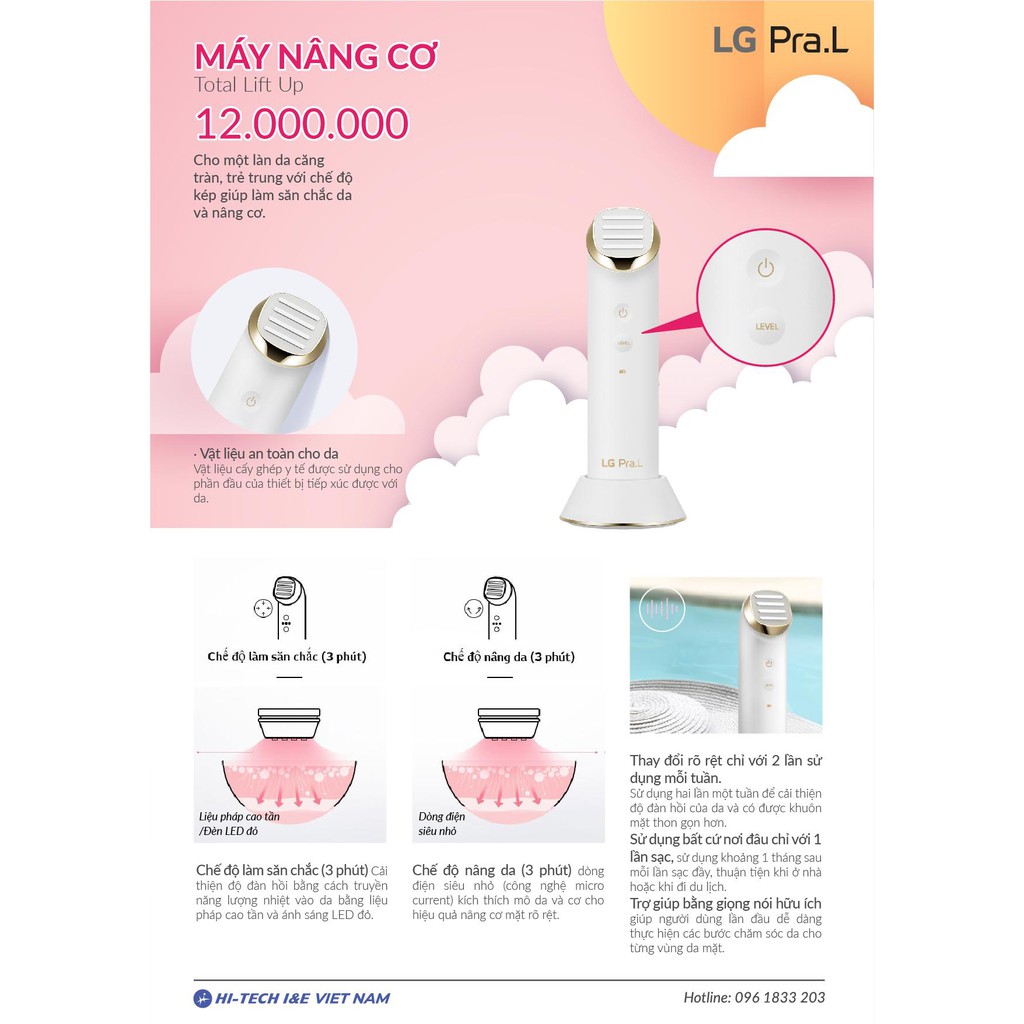 [Bảo hành 12 tháng] - Máy Nâng Cơ Total Lift Up PLUS BLL1 Nâng Cơ Săn Chắc Da Tăng Sinh Collagen