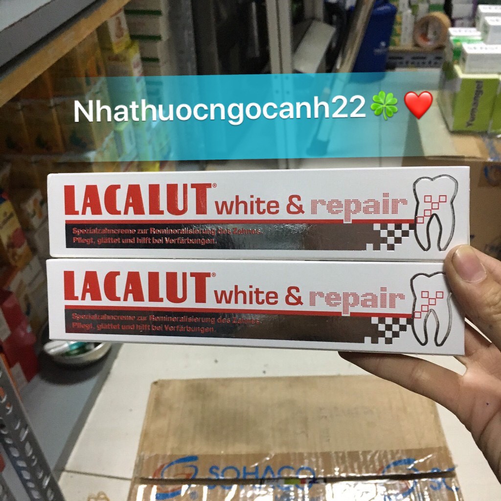 Kem đánh răng LACALUT white & repair 75ml ( mẫu mới )