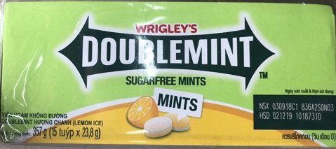 Ống Ngậm DoubleMint Hương Chanh