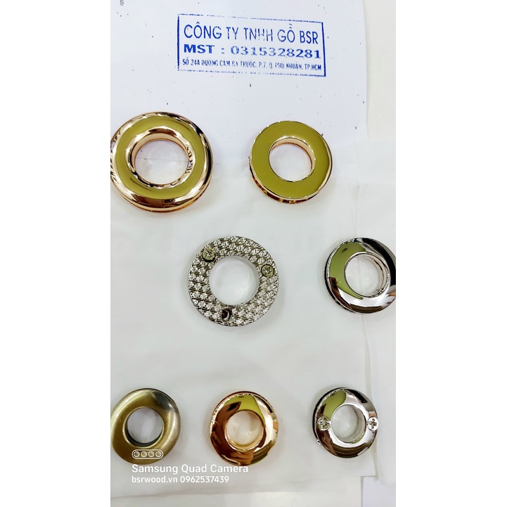 Khoen ore vặn vít Khoen mắt cáo bắt ốc 10ly 13ly 15ly 17ly Bằng INOX không gỉ Sáng bóng Phụ kiện túi xách Cao Cấp