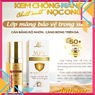 Kem chống nắng collagen x3 chiết xuất nọc ong, đông anh 50gr hàng chính hãng
