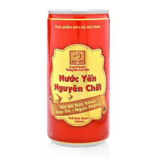 [HSD 2024]×6 lon Nước Yến Nguyên Chất (Tổ yến chưng 2%)/ Ngũ diệp sâm - Hộp 6 lon