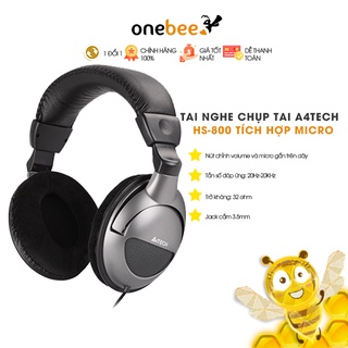 Tai Nghe Chụp Tai A4tech Over-Ear HS-800 Tích Hợp Micro Phù Hợp Game Thủ (Đen)