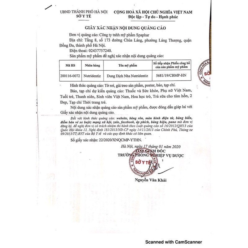 Nước súc miệng Nutri Dentiz – sâu răng viêm lợi - Từ Sáp ong thảo dược - Nutridentiz