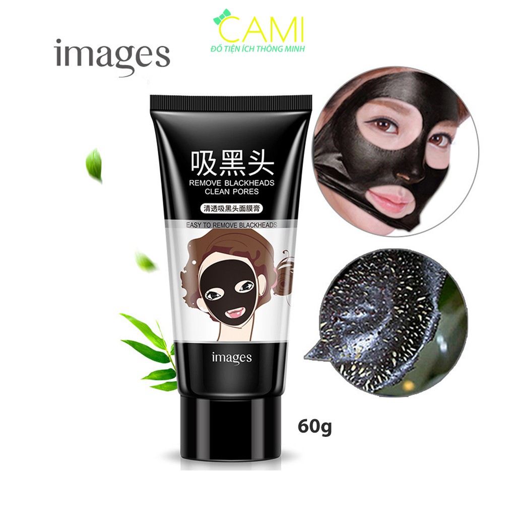 Mặt nạ gel lột mụn đầu đen, loại bỏ bã nhờn chiết xuất than tre Images - Cami - MP002