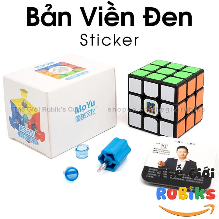 Rubik RS3M 2020 Có Nam Châm. Rubik 3x3 MoYu RS3 M 2020 Plus Sticker & Stickerless Mod Nam Châm Rẻ Nhất