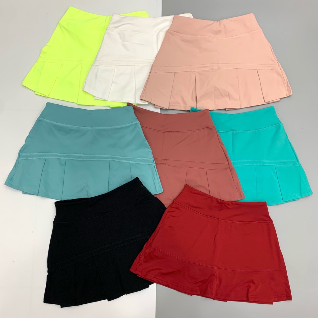 Váy Tennis Thể Thao 2 Lớp NK Chất Thun Lạnh Co Giãn Tốt Chơi Tennis, Golf