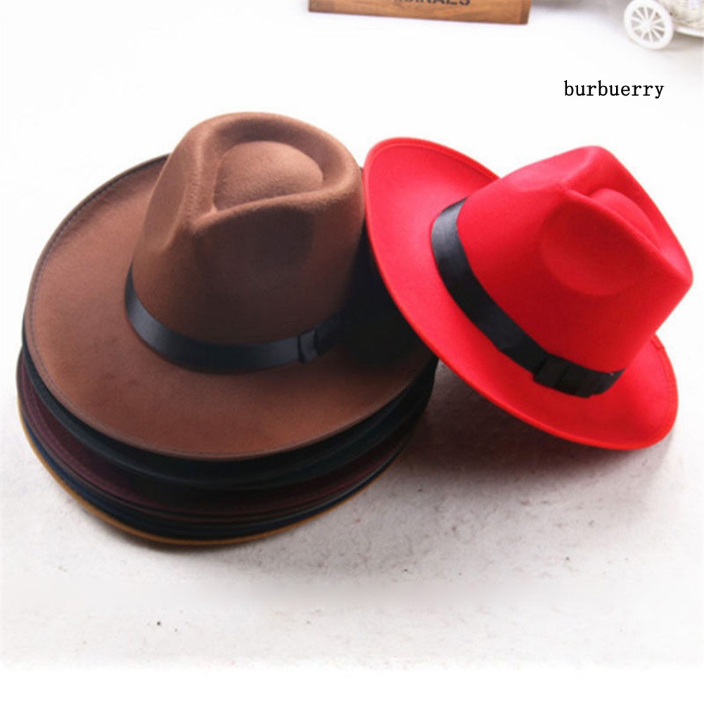 Nón Fedora Panama Vành Rộng Thời Trang Vintage Cho Nam Nữ