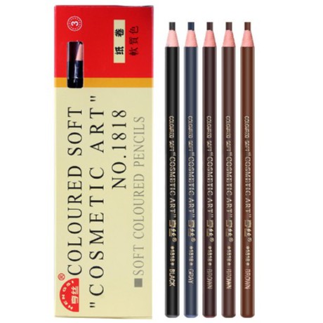 Bút chì kẻ lông mày trang điểm lâu trôi chống thấm nước với 5 màu sắc tùy chọn