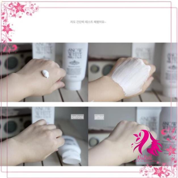 [Cam kết chính hãng ]Dưỡng trắng da mặt và body cao cấp Snow White Milky Pack - giúp da luôn mềm mại và trắng sáng