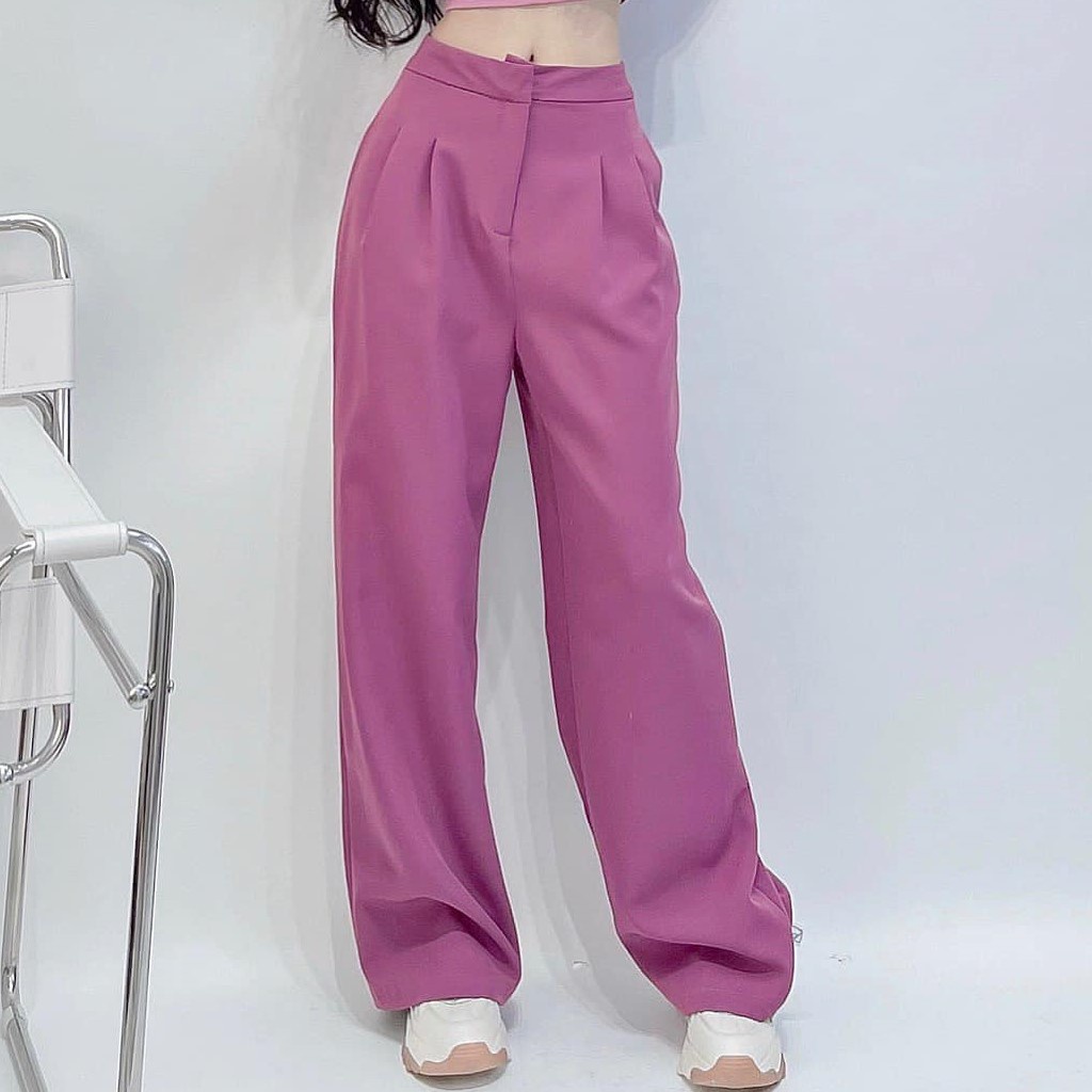 Set quần suông áo croptop sát nách Delys set đồ nữ cá tính & năng động