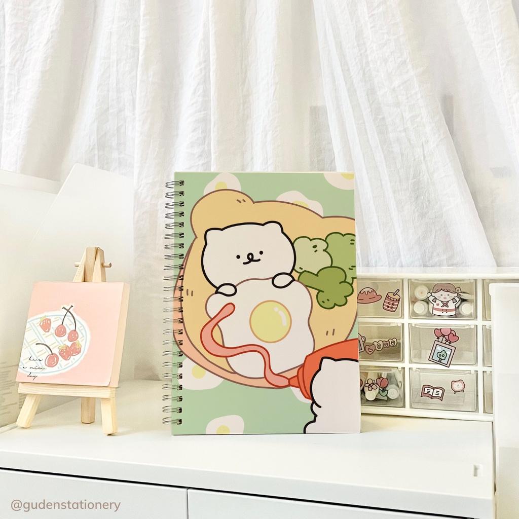 Sổ tay cỡ A5 chú gấu dễ thương ver2 120 trang_Guden Stationery