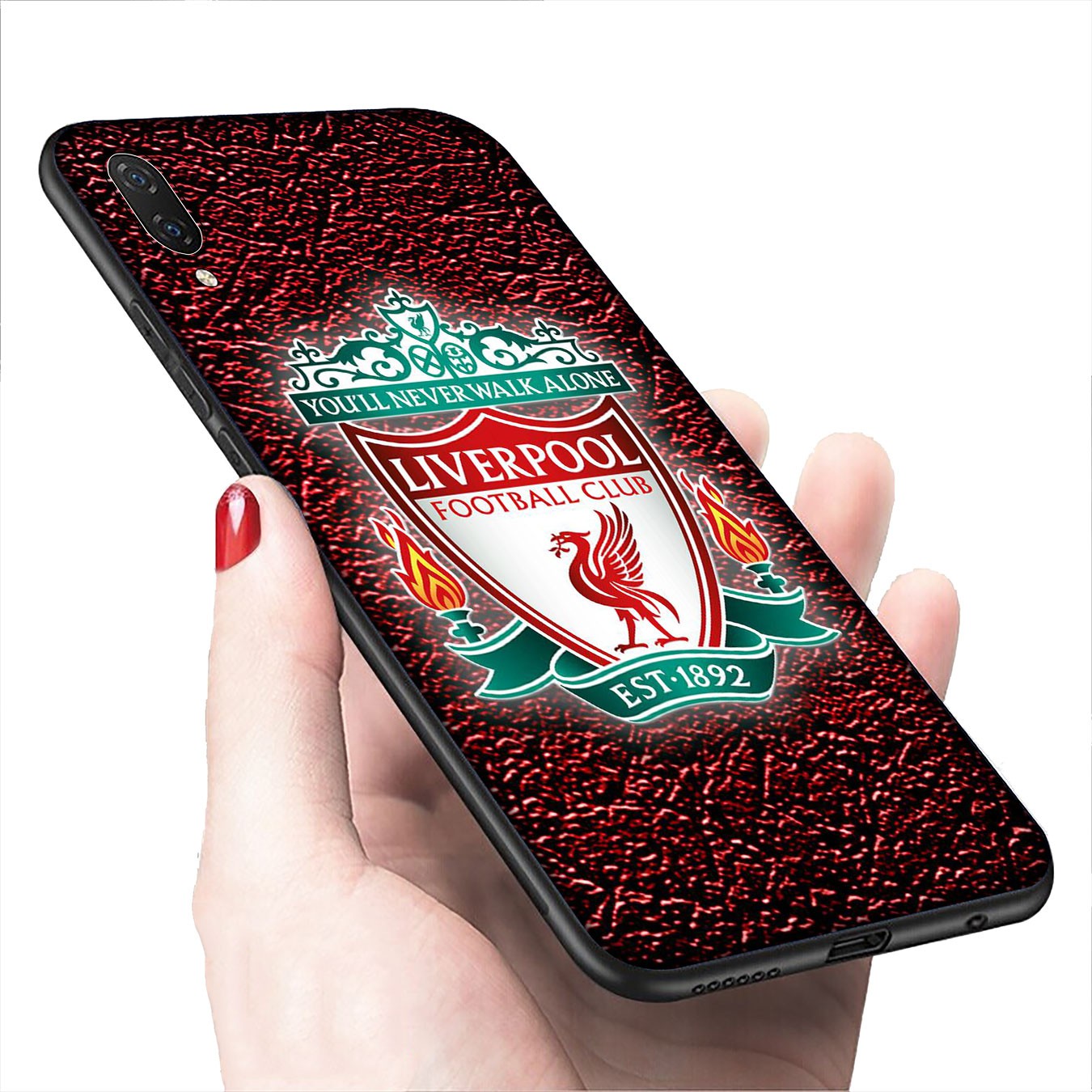 Ốp điện thoại silicone mềm hình logo Liverpool màu đỏ cho Xiaomi Redmi 6A 8A Note 8T 6 8 Pro