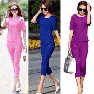 Set Áo Croptop Quần lững baggy