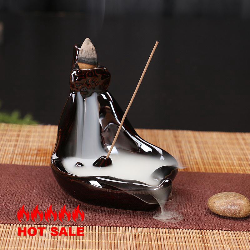 Chân đế cắm nhang bằng gốm đơn giản phong cách cổ điển