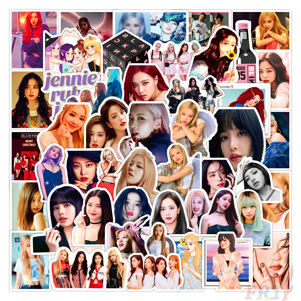 ❉ Blackpink Series 05 - KPOP Superstar Girl Group JISOO JENNIE ROSÉ LISA Stickers ❉ 50Pcs/Set POP Singer Waterproof DIY Fashion Decals Doodle Stickers