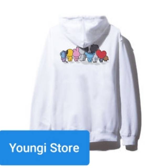 Áo Hoodie Bt21 X Assc Sau Lưng