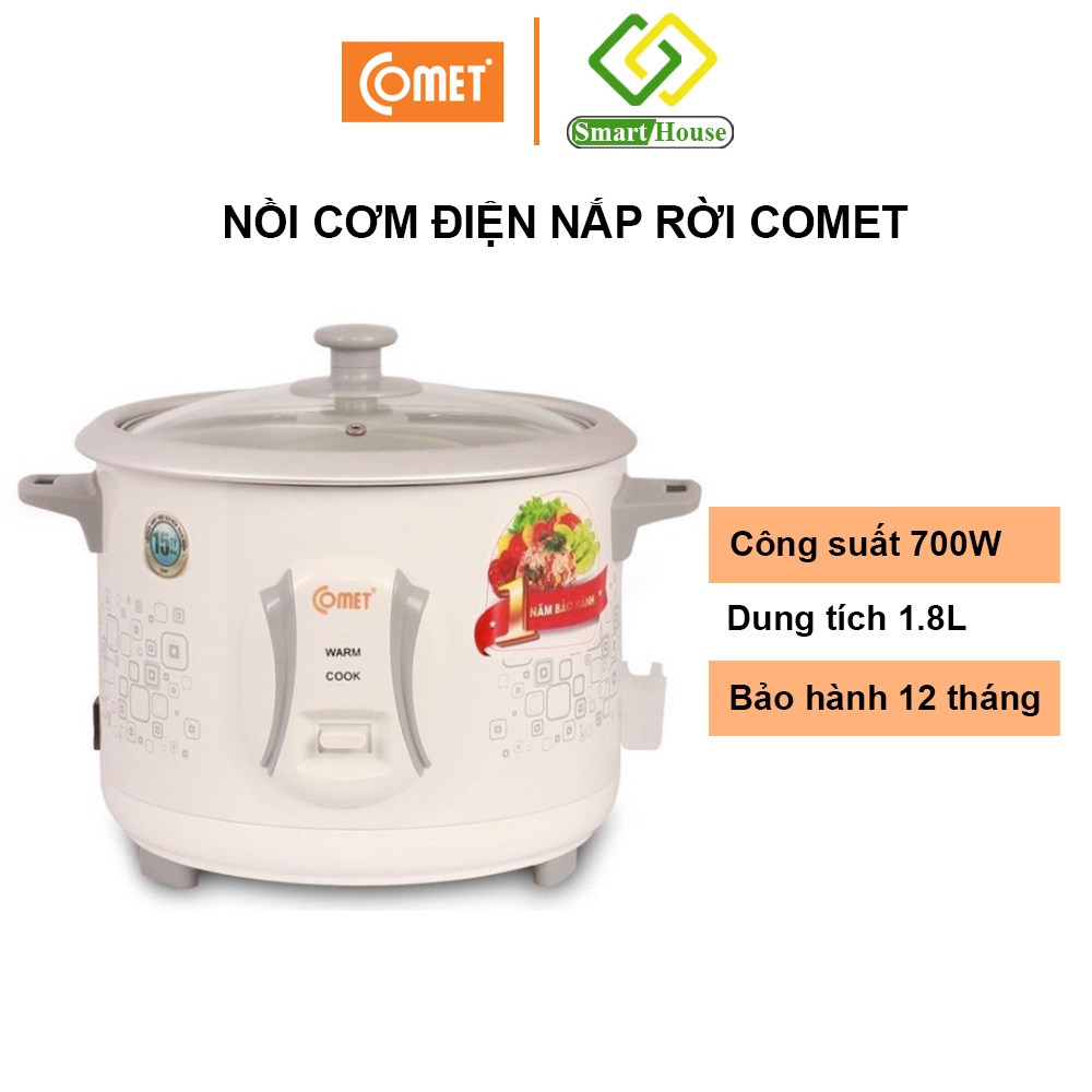 Nồi Cơm Comet 1.8lit Cm8021 Nắp Rời