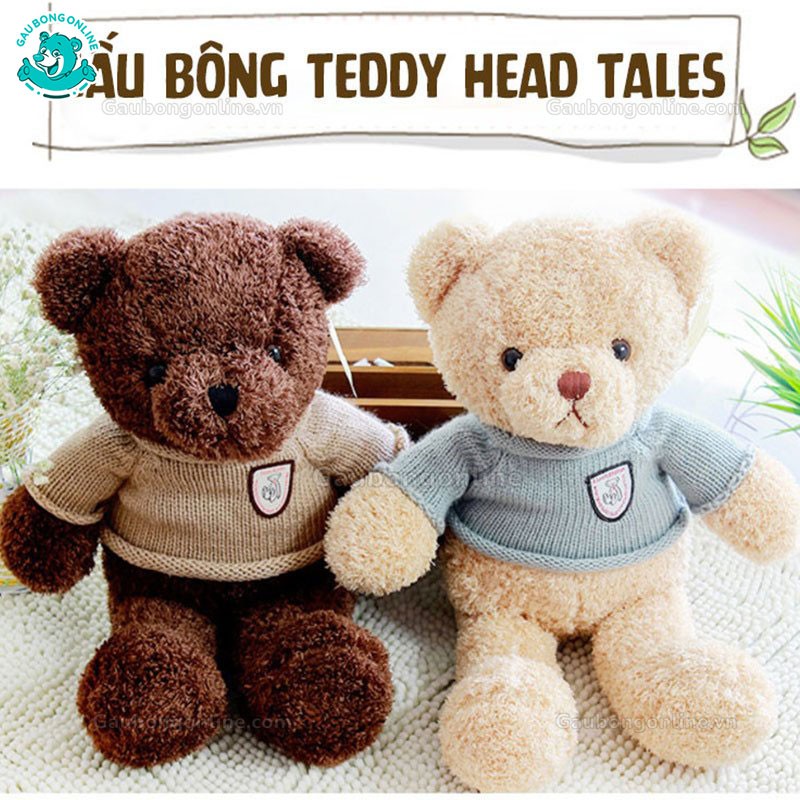 Gấu Bông Teddy Head Tales Mini Dễ Thương Cao Cấp Gấu Bông Online