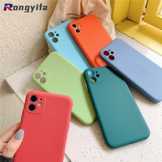 Ốp điện thoại màu trơn thời trang cho Xiaomi Redmi k30 k20 ultra note 8 7 poco f2 10x pro 5g
