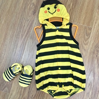 Set body ong kèm giày đáng yêu cho bé