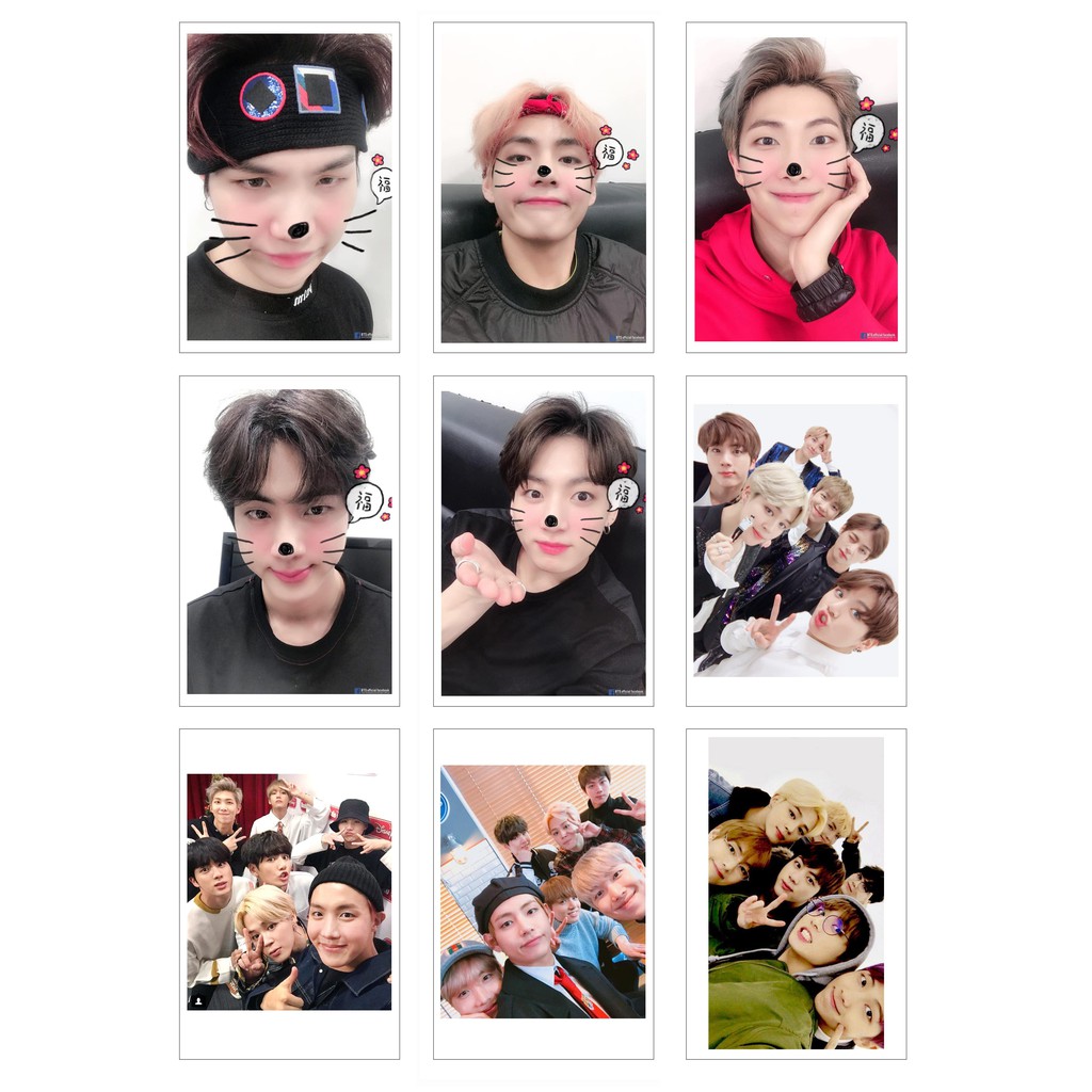 Lomo Card Ảnh BTS - Shibuya & New Year 2019 có chữ ký ( 27 ảnh)