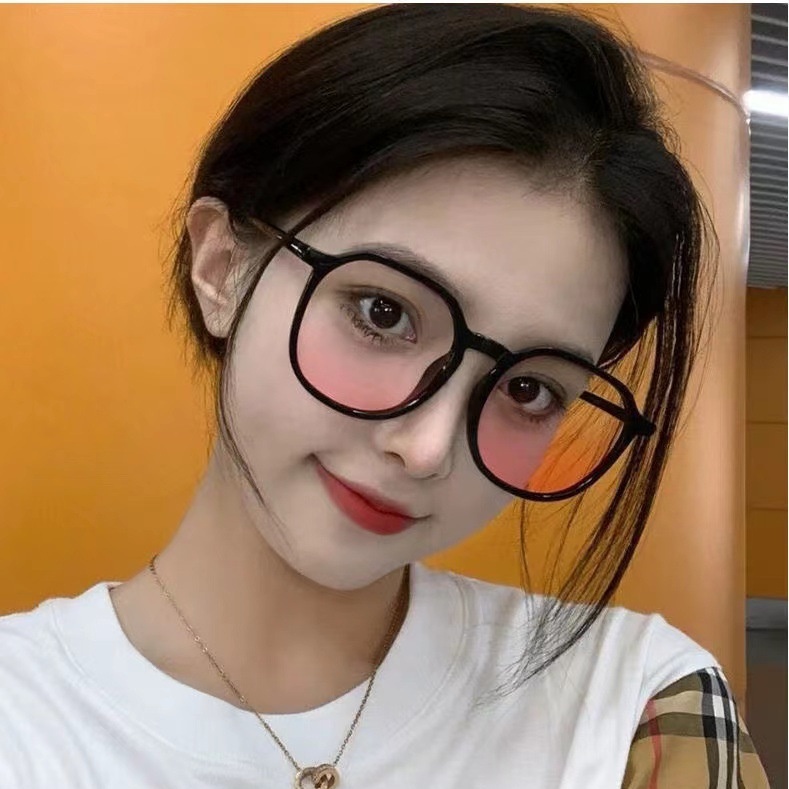 Kính Mát Gọng Vuông Màu Đen Phong Cách Hàn Quốc Cho Nữ