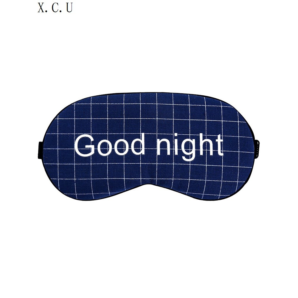 ☜Eye Mask Sleep Shading Thoáng khí Nữ Sinh viên Dễ thương Ngủ Băng Mặt nạ mắt Nam Nút bịt tai Bộ ba miếng chống ồn