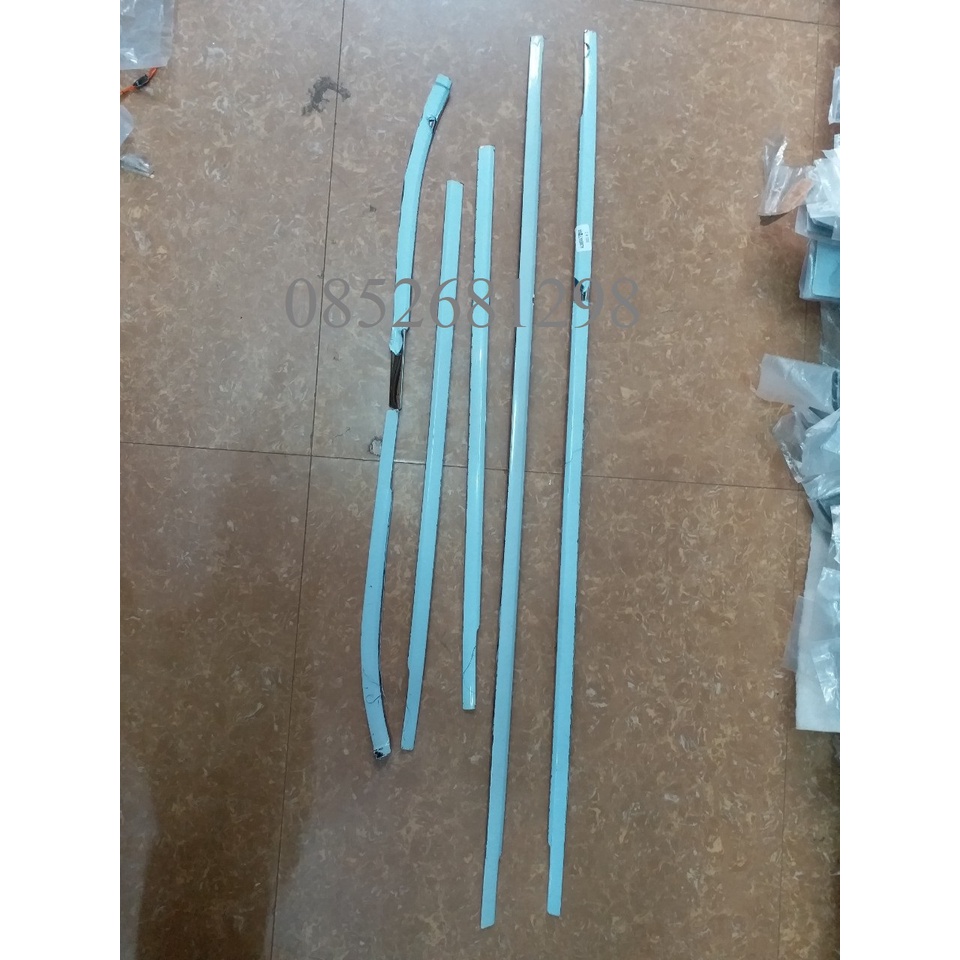 Bộ ốp nẹp viền chân kính 6ct Inox xe Nissan Almera đời 2021