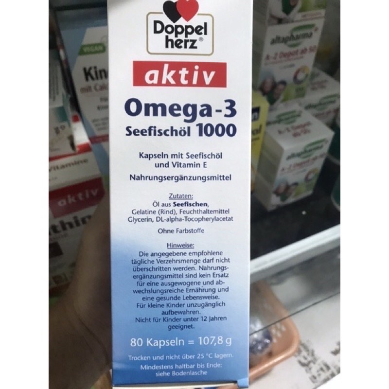 Viên uống dầu cá Omega 3 -1000 Doppel herz