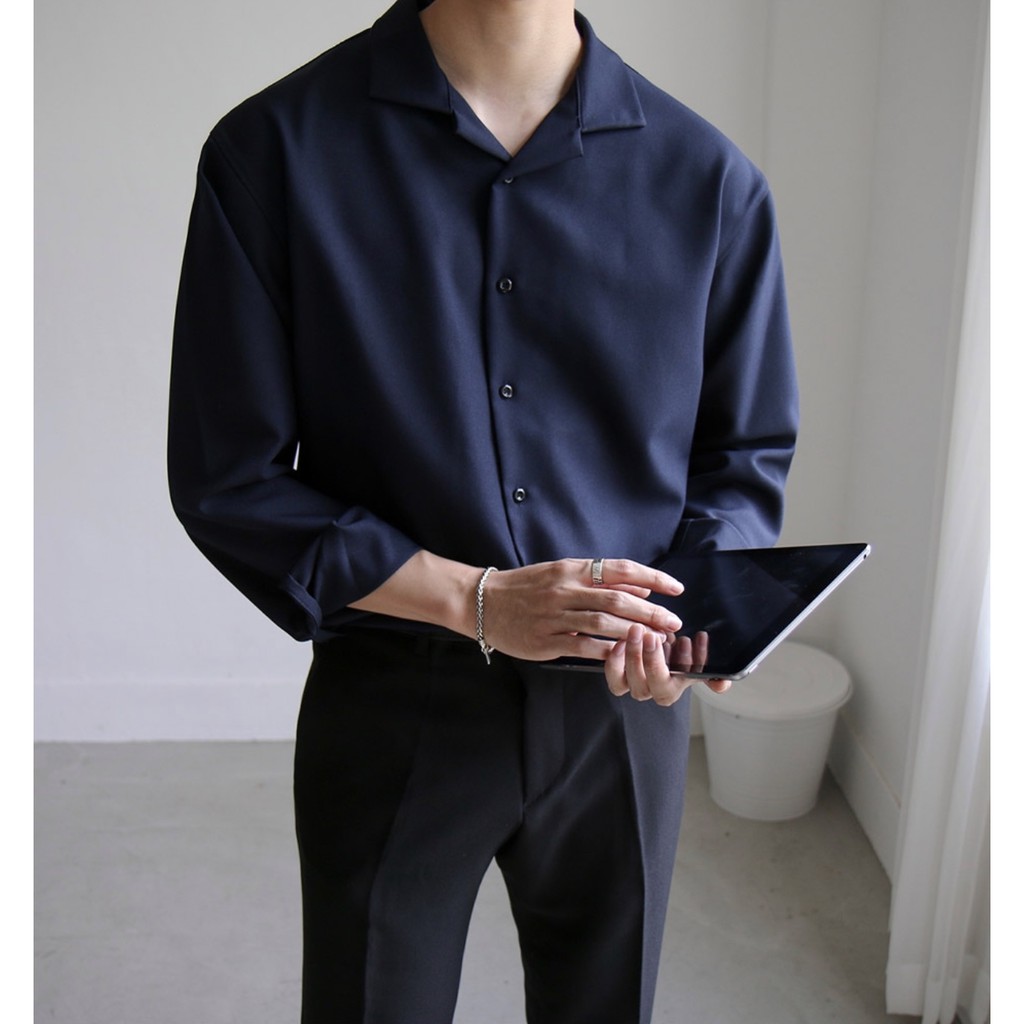 ÁO SƠ MI cổ vest Tay Dài CHUOTTRANG KKL
