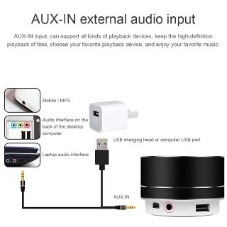 A10 Small Steel Cannon Usb Card Wireless Bluetooth Speaker