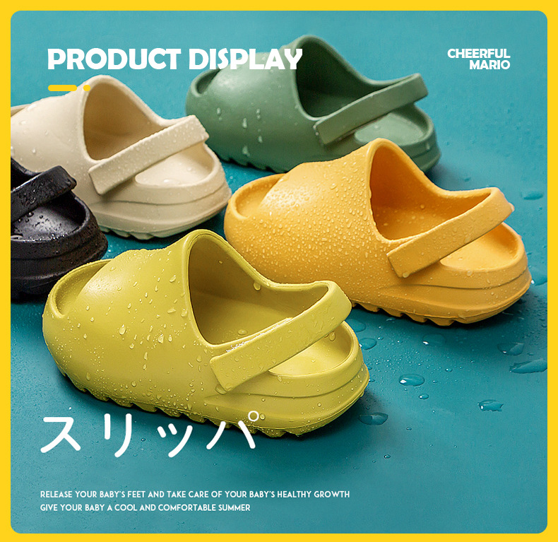 [ Mã 1010FASHIONSALE1 giảm 10K đơn 50K ] 1-7 Years Old Children's Fashion Fish Mouth Shoes EVA Open Toe Sandals