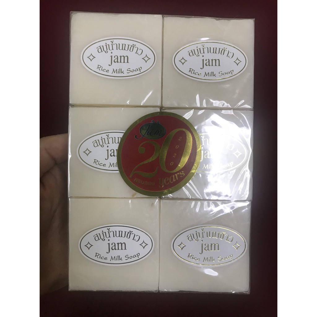 [SALE] [CAM KẾT 100% CHÍNH HÃNG] Xà Phòng Cám Gạo Trắng Da Jam Rice Milk Soap Thái Lan