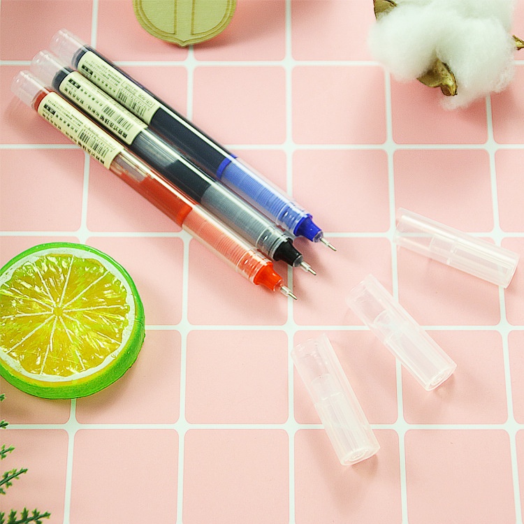 Set 3 Bút Mực Gel Ngòi 0.5mm Màu Đen / Xanh Dương Siêu Mượt Nhanh Khô