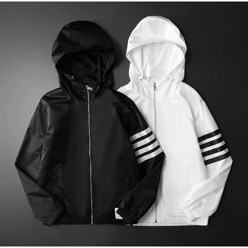 Áo Khoác Dù Nam Nữ Cao Cấp Phối Nón Cản Gió Chống Nắng Che Mưa Tránh Tia UV Thiết Kế Tinh Tế Siêu Đẹp