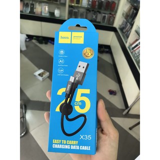 Cáp sạc hoco x35 dài 25cm lightning, micro-usb- type c - phụ kiện chi hà