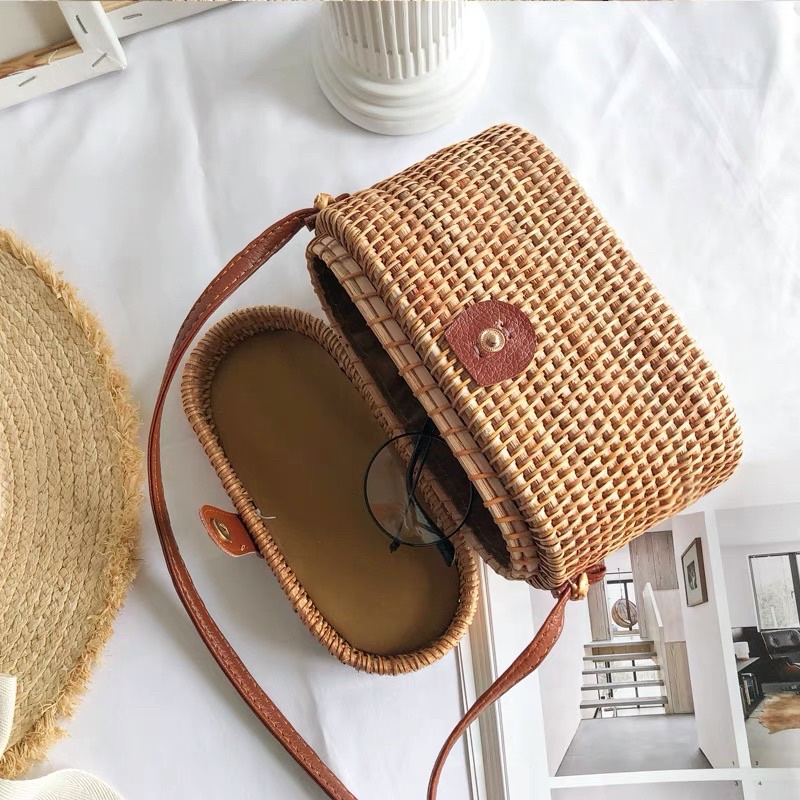 Túi mây/túi cói phong các boho vintage thời trang độc lạ