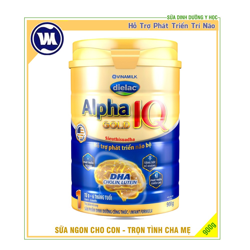 Sữa Bột Dielac Alpha IQ Gold 1 900g