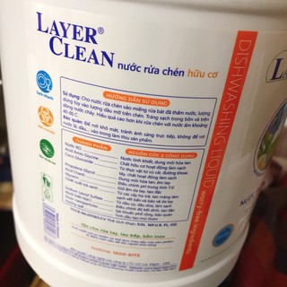 Nước rửa chén Layer Clean 5L (hương quế)