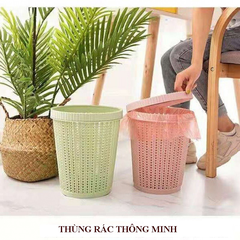 Thùng rác thông minh- Chất liệu nhựa ABS siêu bền