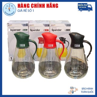 Bình thủy tinh rót dầu lebenlang 550ml dáng thấp, thương hiệu đức.