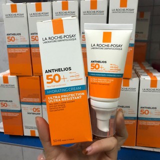 [AUTH] KEM CHỐNG NẮNG LA ROCHE-POSAY ANTHELIOS HYDRATING CREAM ULTRA PROTECTION SPF50 - 50ML (Vạch Xanh Biển)